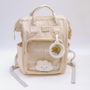 Kids' Backpack with Bonus Mini Pouch - Beige