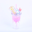 Simple and fashion double-layer straw pl