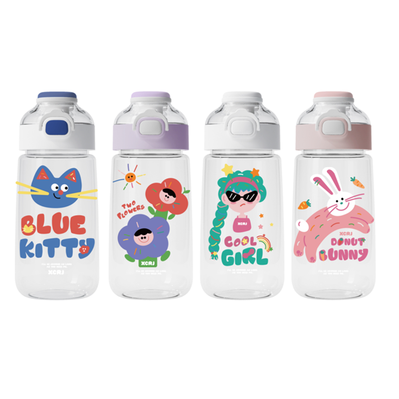 Funny pattern plastic cup-700ml