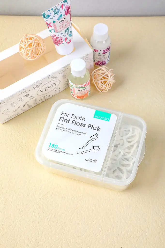 Flat floss pick-180pcs