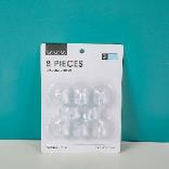 Transparent frosted traceless hook 8pcs