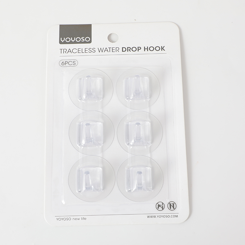 Traceless water drop hook 6pcs