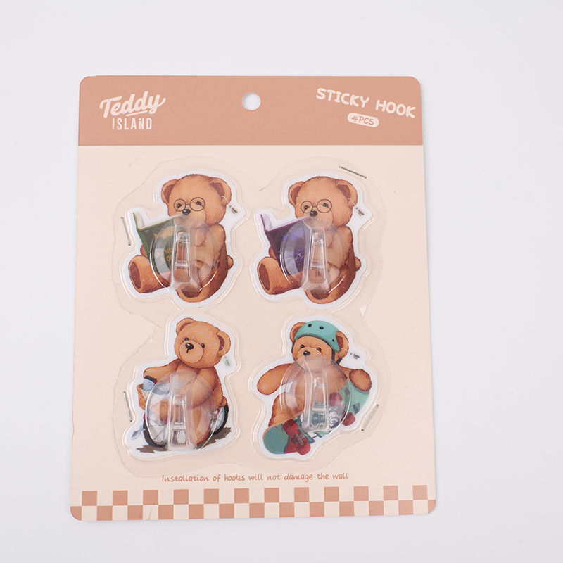 TEDDY ISLAND A series sticky hook 4pcs