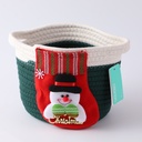 Christmas sock string storage bucket-gre