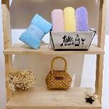 Brocade snow velvet towel