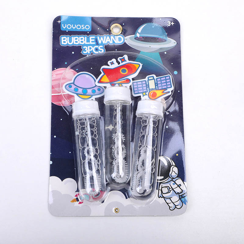 Astronaut adventure bubble wand 3pcs