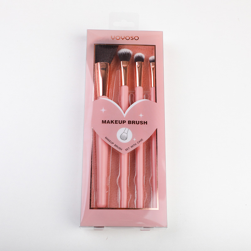 Makeup brush with storage bag combo set-