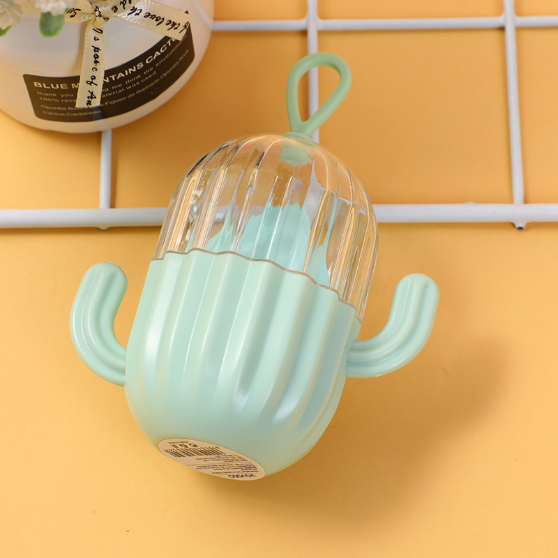 Cactus beauty makeup sponge-green