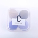 Makeup sponge with storage shell 4pcs-sh