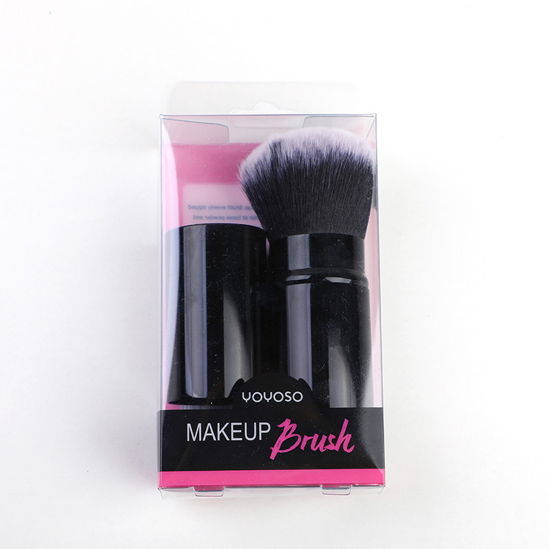 Telescopic makeup brush with PET box