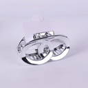 Silver Series Round Acrylic Claw Clip