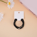 Square Crystal Fashion Hair Ties - 3pcs