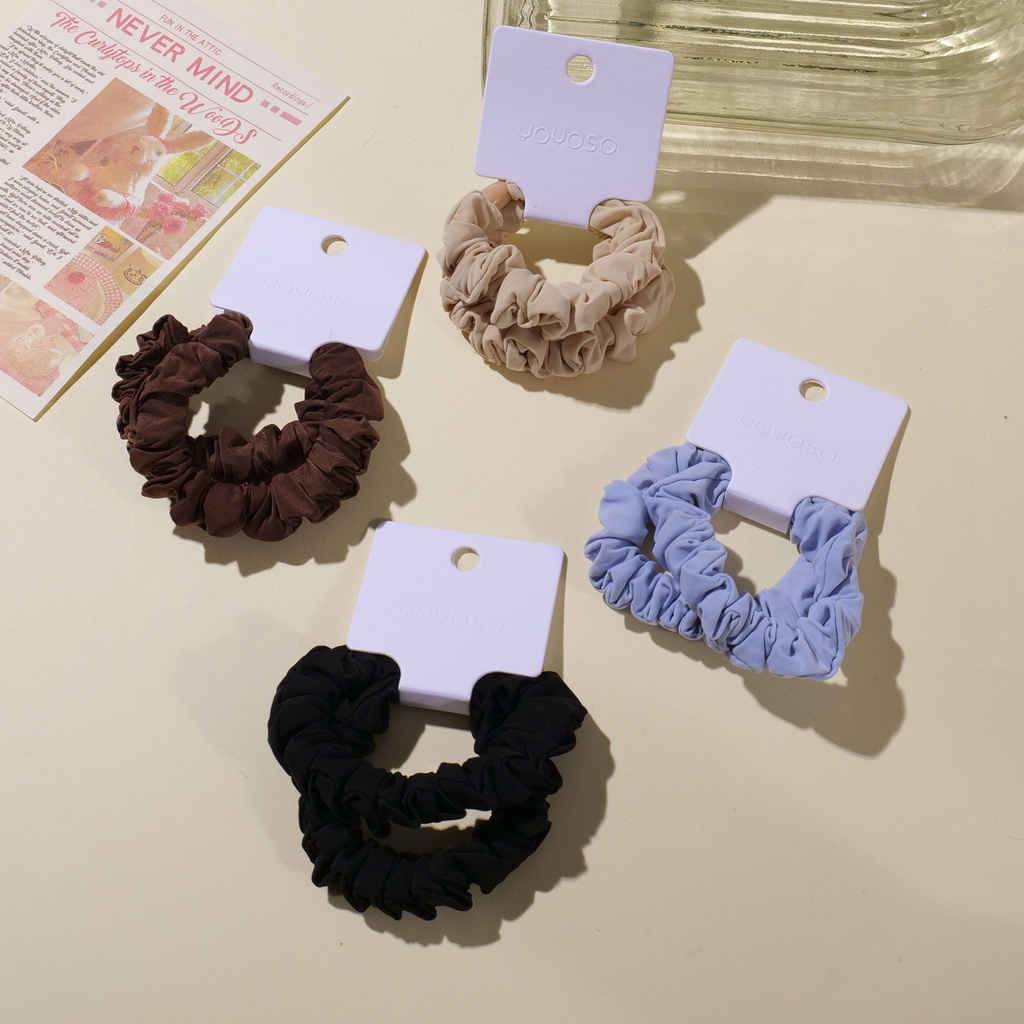 Simple Fabric Hair Ties - 2pcs