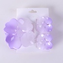Plumeria Claw Clip 3-Piece Set – Purple