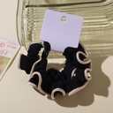 Simple Ruffled Fabric Hair Ties-2pcs