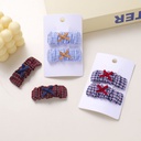 Plaid Series Kids Square Hair Clips