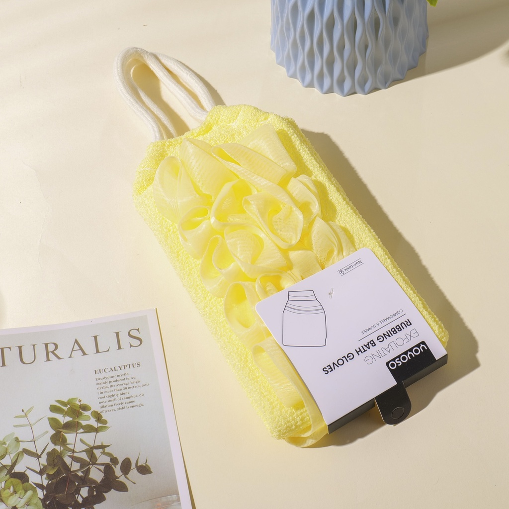Nordic-Style Bath Pouf Back Scrubber