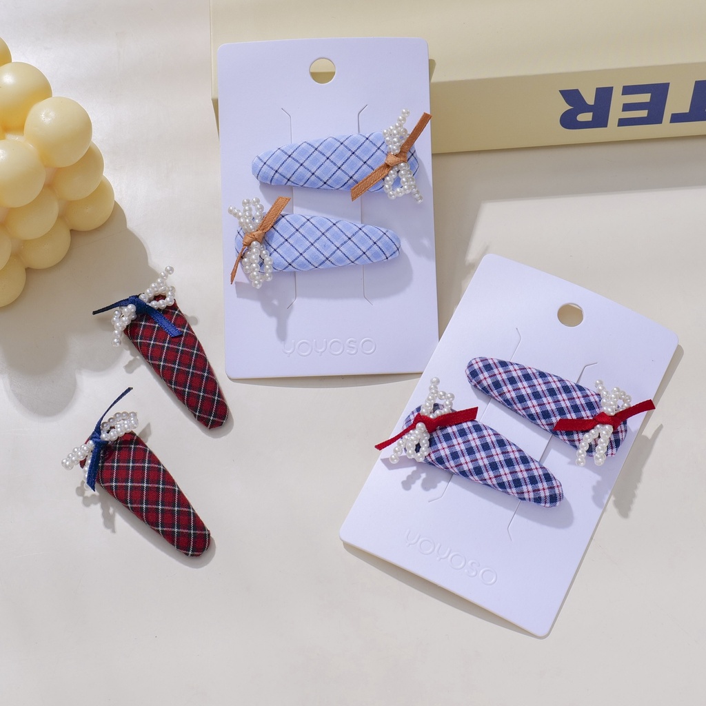 Plaid Series Kids Hair Clips