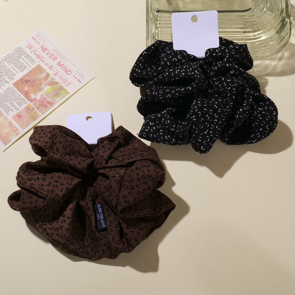 Leopard Print Large Hair Tie