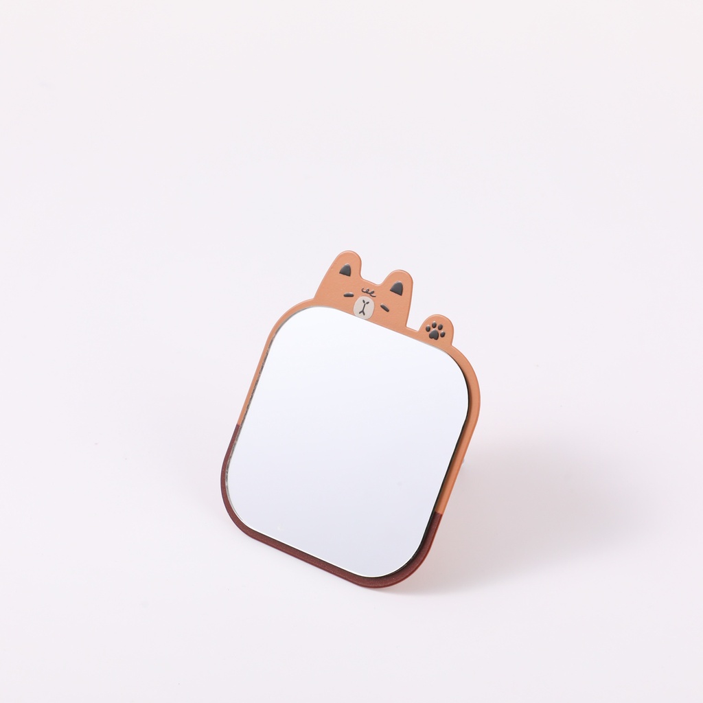 Raise Your Hand Series Mini Dual-Use Metal Table Mirror