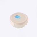 Small Round Glass Food Storage Bowl 380ml - White