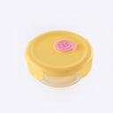 Small Round Glass Food Storage Bowl 380ml - Yellow