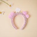 Pink Leopard Series - Bow Pink Leopard 3D Headband