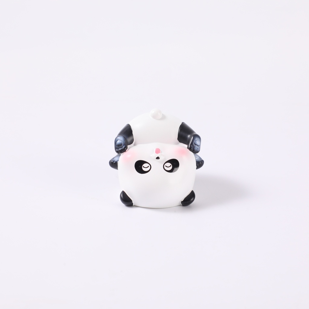 Rolling Panda Mini Resin Figurine