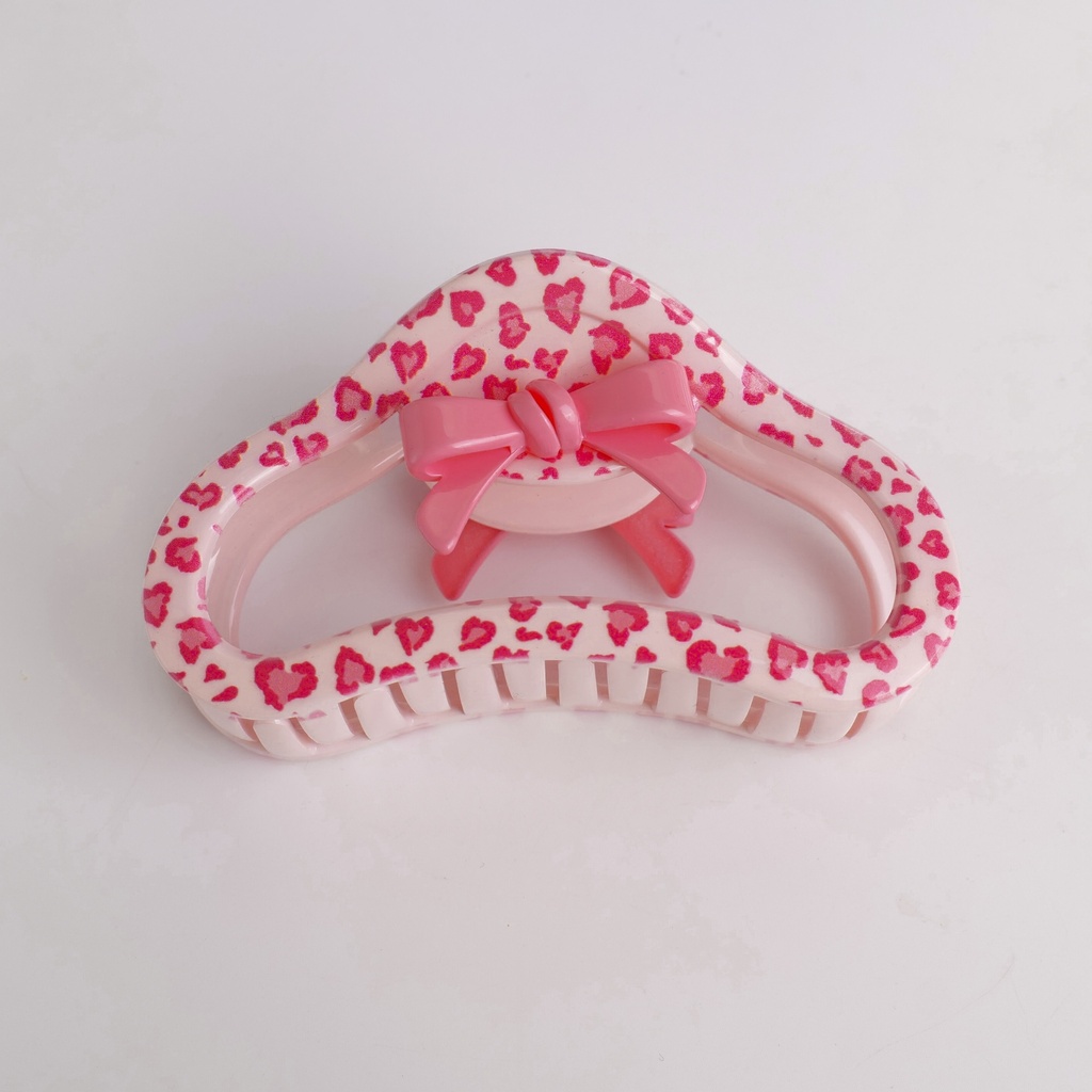 Pink Leopard Series – Cloud Acrylic Claw Clip – 13cm