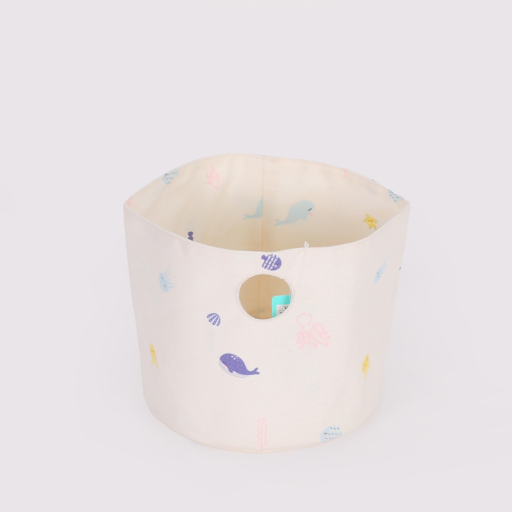 Ocean Animal Round Storage Box - L