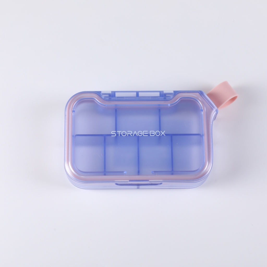 Simple 7-Compartment Portable Pill Box