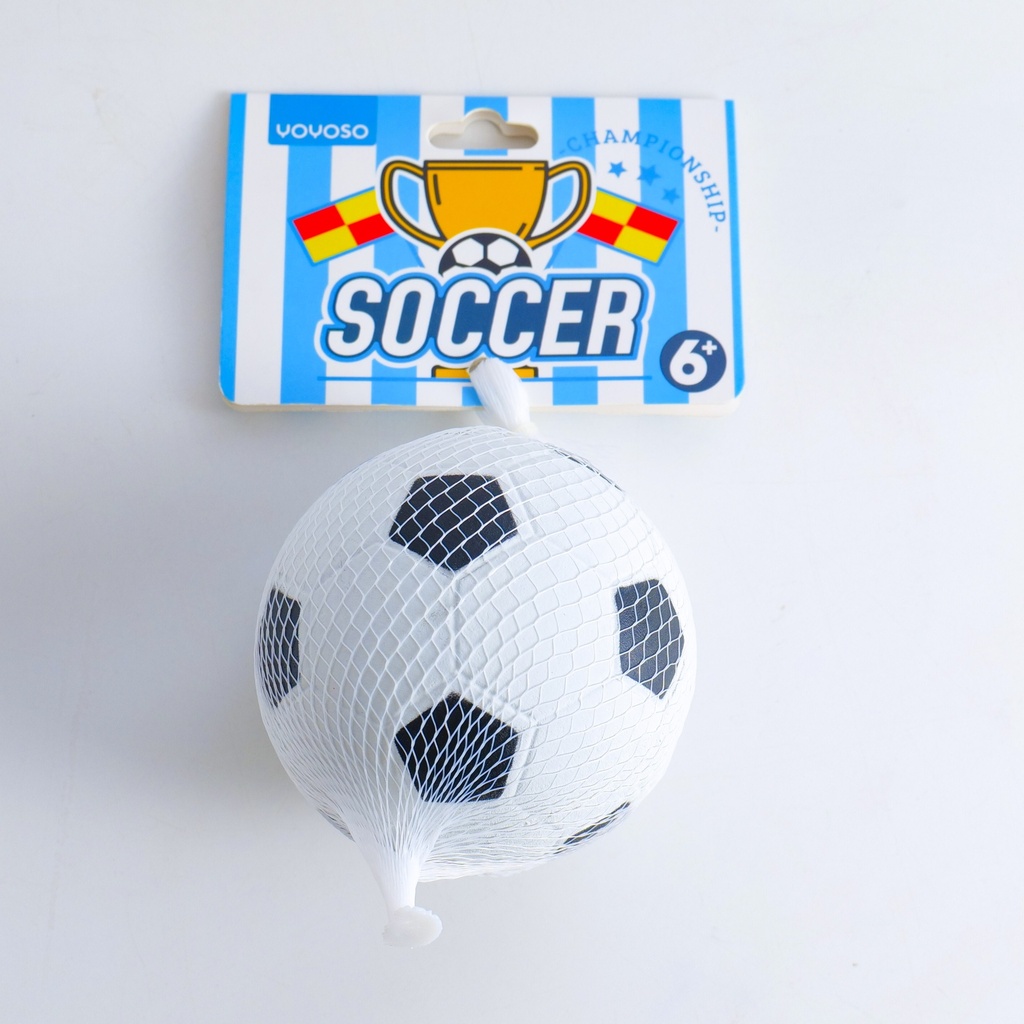Solid Rubber Bouncy Ball – Soccer 9cm