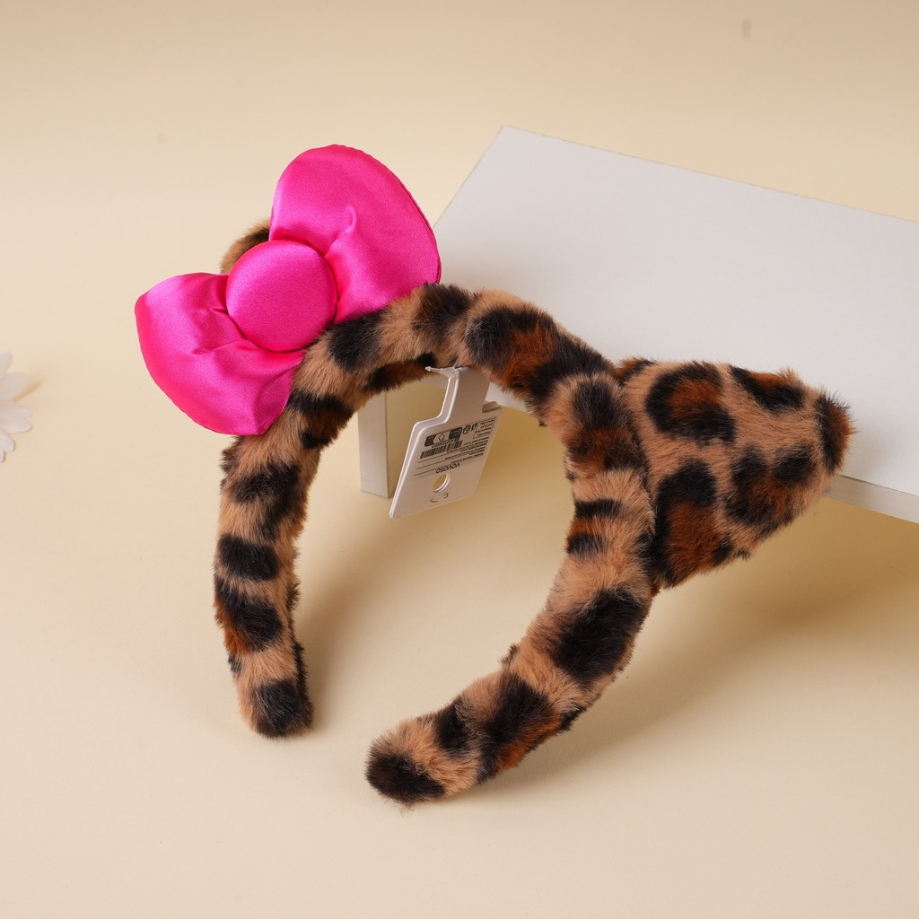 Leopard Bow 3D Headband