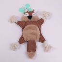 Leather-Covered Plush Pet Toy