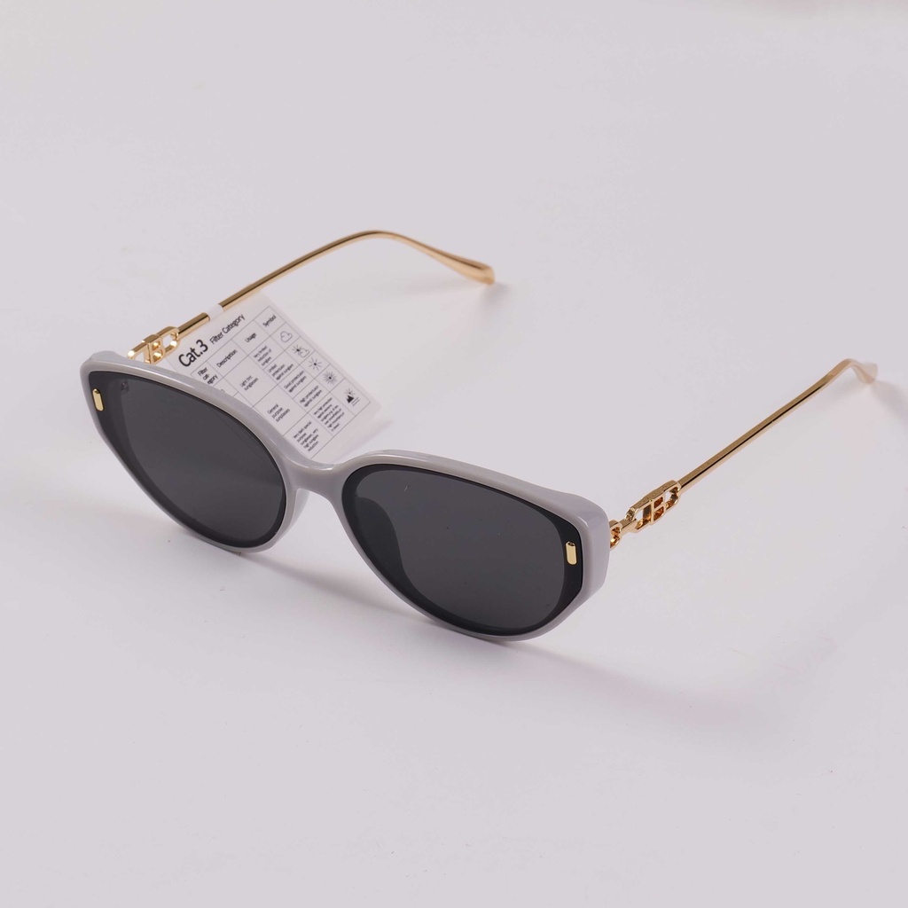 Letter B Women's Sunglasses - White