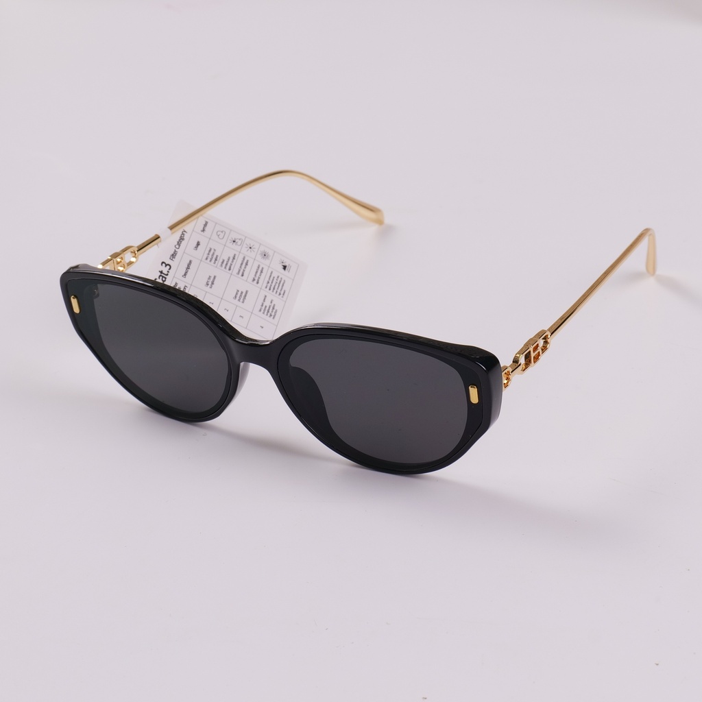 Letter B Women's Sunglasses - Black