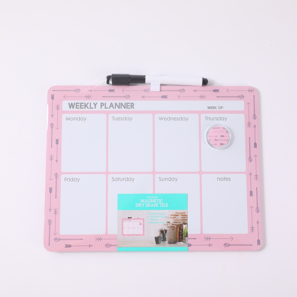 Horizontal Magnetic Weekly Planner 8.5*11