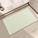Simple Rubber Bathroom Mat - Light Green