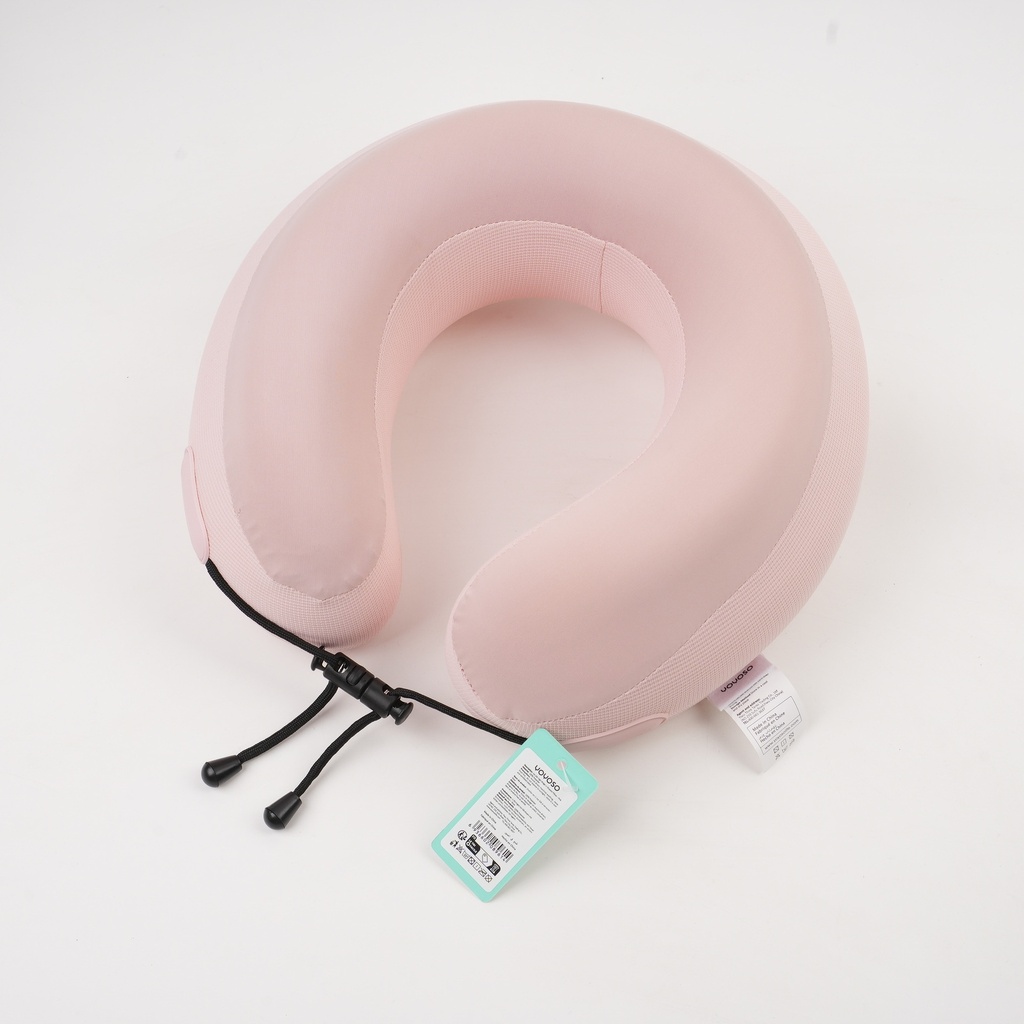 Ice Silk High-Ridge U-Shaped Pillow – Pink