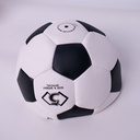 Size 5 Textured Imitation PU Soccer Ball – Classic Black and White
