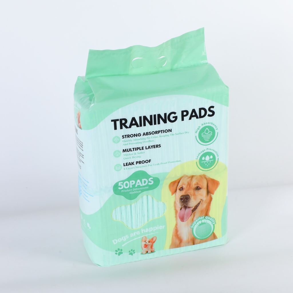 Pet Training Pads Green 50pcs
