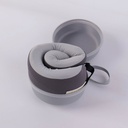 Simple Solid Color U-Shaped Pillow - Dark Gray (with Storage Box)