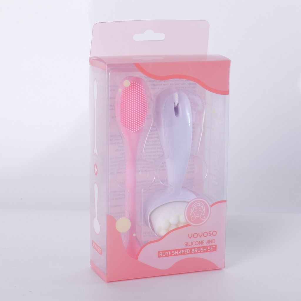 Silicone and Ruyi-Shaped Brush Set