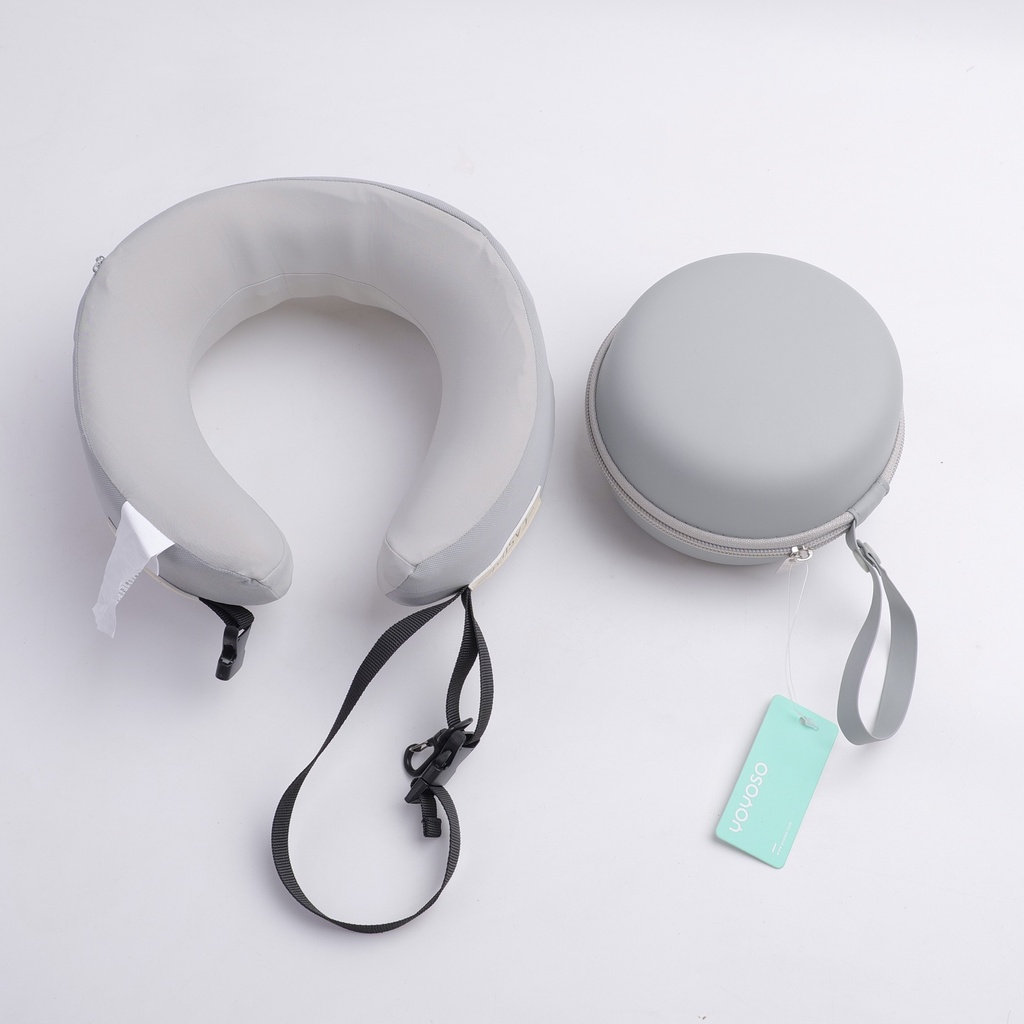 Yansu U-Shaped Pillow with Storage Box - Gray