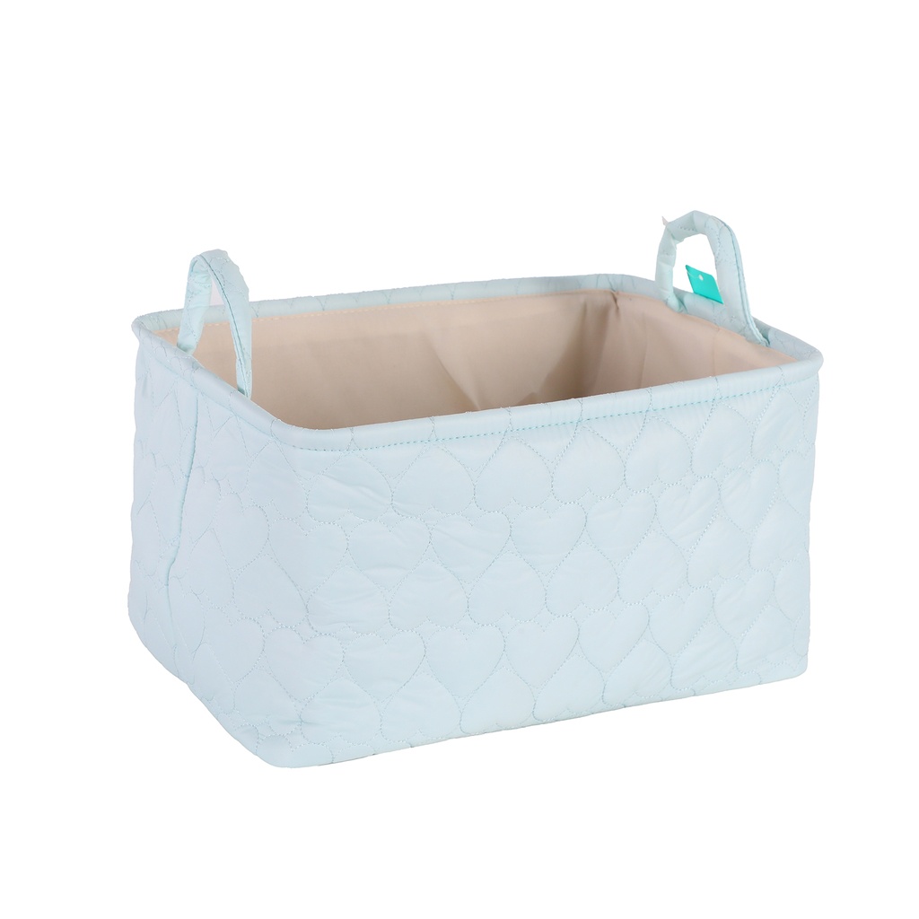 Candy Color Heart Large Storage Square Box - Blue