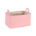 Candy Color Heart Large Storage Square Box - Pink