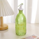 HS-YH6001English Letter Glass Oil Bottle 500ml