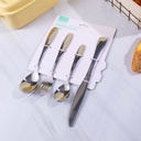 HS-CJ6001 Card Pack Basic Creative Cutlery Set 4pcs