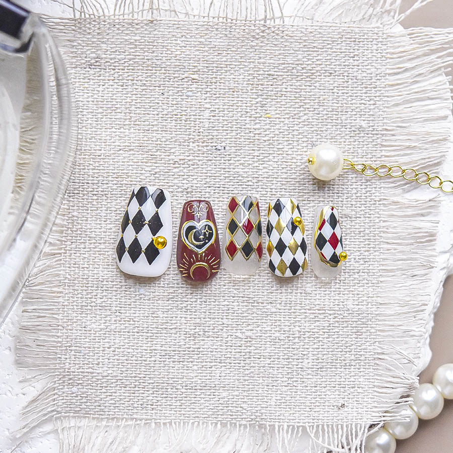 European-Style Poker Nail Stickers