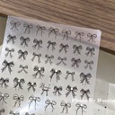 Dark Bow Nail Stickers